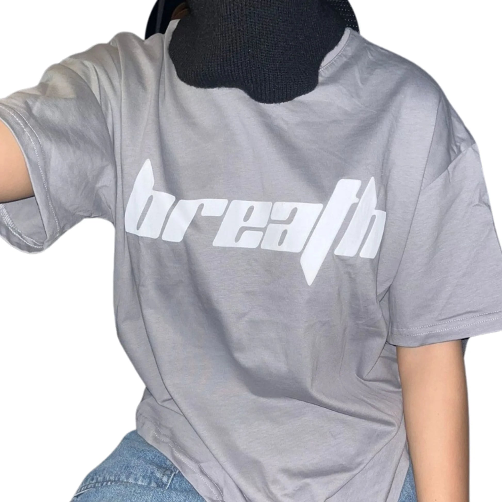 Breath Baskılı Oversize T-shirt.