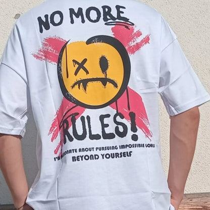 Rules Baskılı Oversize T-shirt.