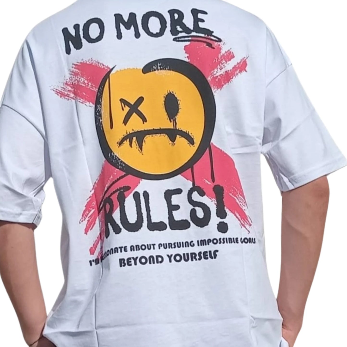 Rules Baskılı Oversize T-shirt.